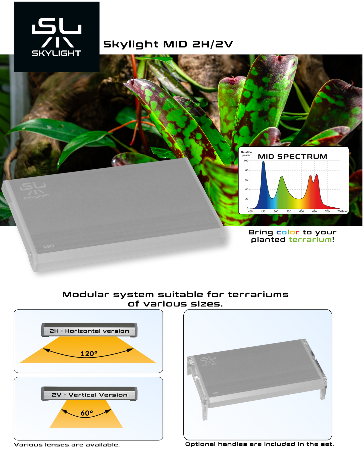 Skylight MID-2H ( alimentation incluse ) set 1 lampe